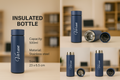 Personalized Temperature Bottle-BLUE