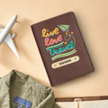 Travel Print Personalised Nexon Passport Cover 1 - Brown