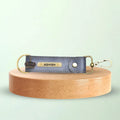 Classy Leather Customized Stylish Keychain with Hook - Grey