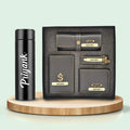 Temperature Bottle & Personalised All in One Men's Combo (4 pcs) - Grey