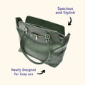 Classy Leather Customized Hand Bag 1.0 - Olive Green