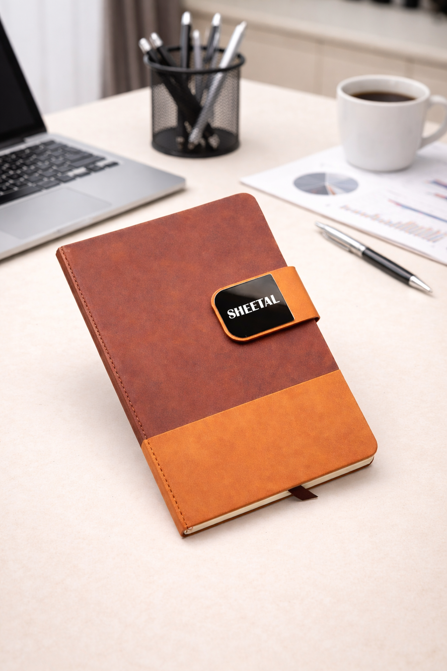 DUO TONE PRO DIARY-SADDLE TAN GI-35