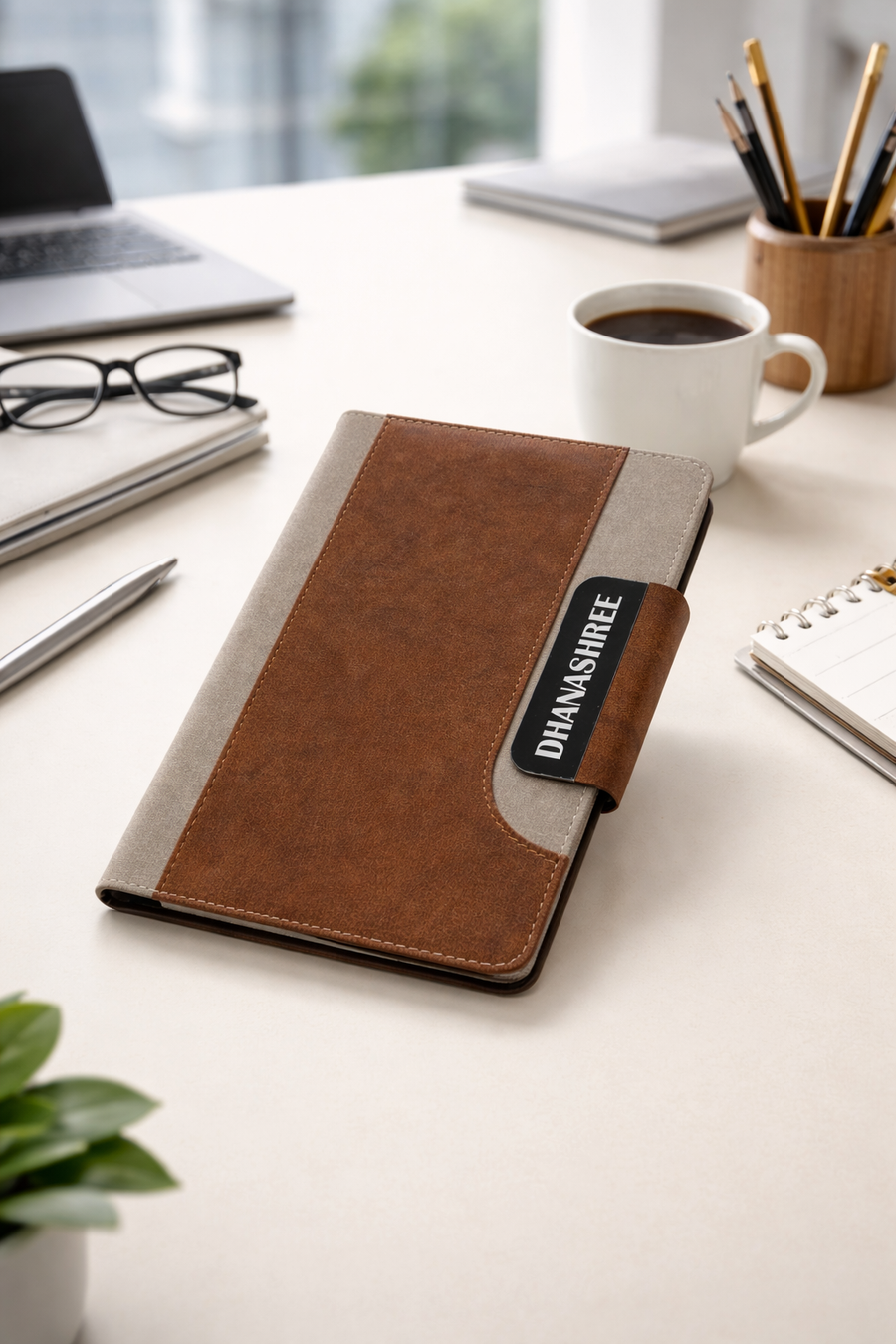 TITAN EDGE DIARY-BRONZE ASH A8-BROWN