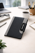 TITAN EDGE DIARY-GRAPHITE GRY A8-BLACK