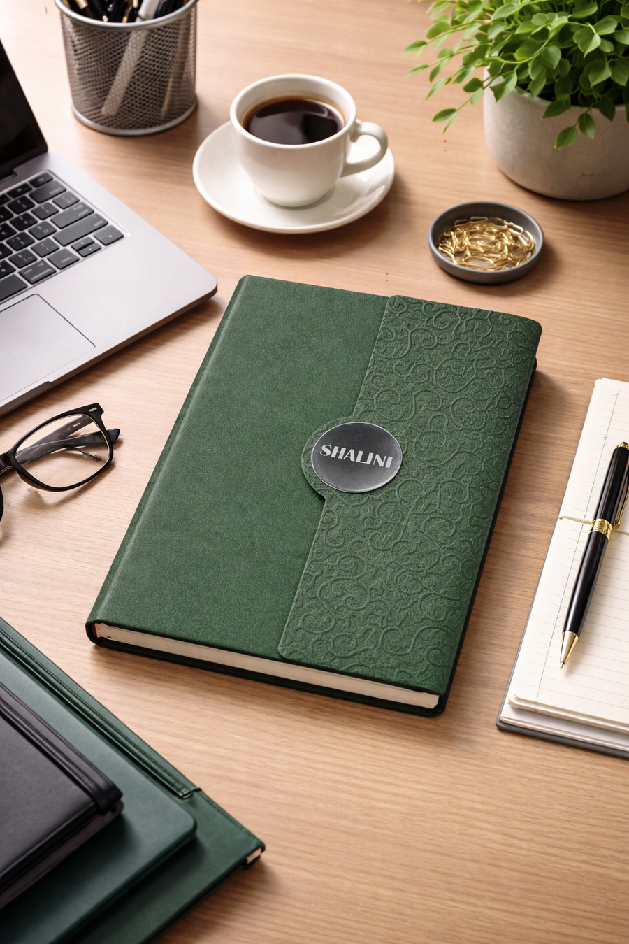 BOARDROOM CLASSIC DIARY-REQAL OLIVE AI-GREEN