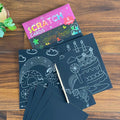 Art Activity Scratch Book with Scratch tool ( 8 pcs ) ko