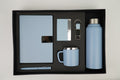 Nexon  Diary + Nexon Metal Pen + Classy Leather Metal Keychain + Classy Metal Card Holder + Classic Smart Bottle  + Stainless Steel Mug - BLUE