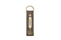 Personalized Stylish Vegan Leather Keychain - Brown
