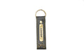Personalized Stylish Vegan Leather Keychain - Grey