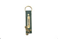 Personalized Stylish Vegan Leather Keychain - Olive Green-