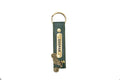 Personalized Stylish Vegan Leather Keychain - Olive Green-