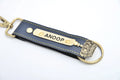 Personalized Nexon Leather Keychain with Hook - Royal Blue