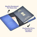 Spiderman Print Personalised Nexon Passport Cover - Blue