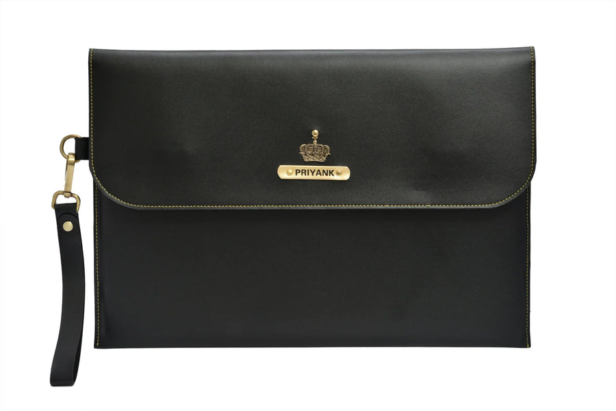 Personalized Laptop or Macbook bag- Sleeve - Black