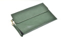 Classy Leather Customized Laptop or Macbook bag/ Sleeve  13.5 inches - Olive Green