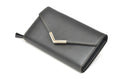 Classy Leather Customised Stylish Lady Wallet  (Black)