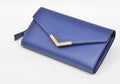 Classy Leather Customised Stylish Lady Wallet (Blue)