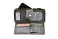 Women's Combo - Mini Makeup Kit & zip around lady Wallet (Grey)