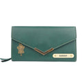 Nexon Leather Personalized Stylish Lady Wallet - Olive Green