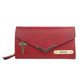 Nexon Leather Personalized Stylish Lady Wallet - Wine