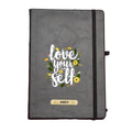 Love Your Self Printed Hard Cover Diary - Dark Grey