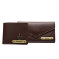 Nexon Leather Lady Wallet + Men's Wallet (Couple Gift 1) - Brown