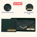 Nexon Leather Lady Wallet + Men's Wallet (Couple Gift 1) - Black