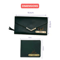 Nexon Leather Lady Wallet + Men's Wallet (Couple Gift 1) - Olive Green