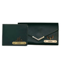 Nexon Leather Lady Wallet + Men's Wallet (Couple Gift 1) - Olive Green