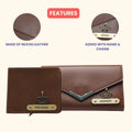 Nexon Leather Lady Wallet + Men's Wallet (Couple Gift 1) - Tan