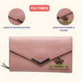 Nexon Leather Lady Wallet + Men's Wallet (Couple Gift 1) - Pink