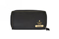 Personalized Women's Minimal Clutch with All-around ZIpper - Black