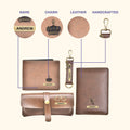 Classy Leather Customized All in One Men's Combo (4 pcs) - Tann