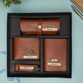 Classy Leather Customized All in One Men's Combo (4 pcs) - Tann