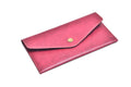 Classy Leather Customized Minimal Clutch with Charm (Maroon)