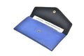 Classy Leather Customized Minimal Clutch with Charm (Royal Blue)