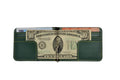 Personalized Vegan Leather Money Clip - Olive Green
