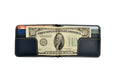 Personalized Vegan Leather Money Clip - Royal Blue
