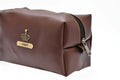 Personalized Mutlipurpose Travel /  Make-up Pouch - Brown