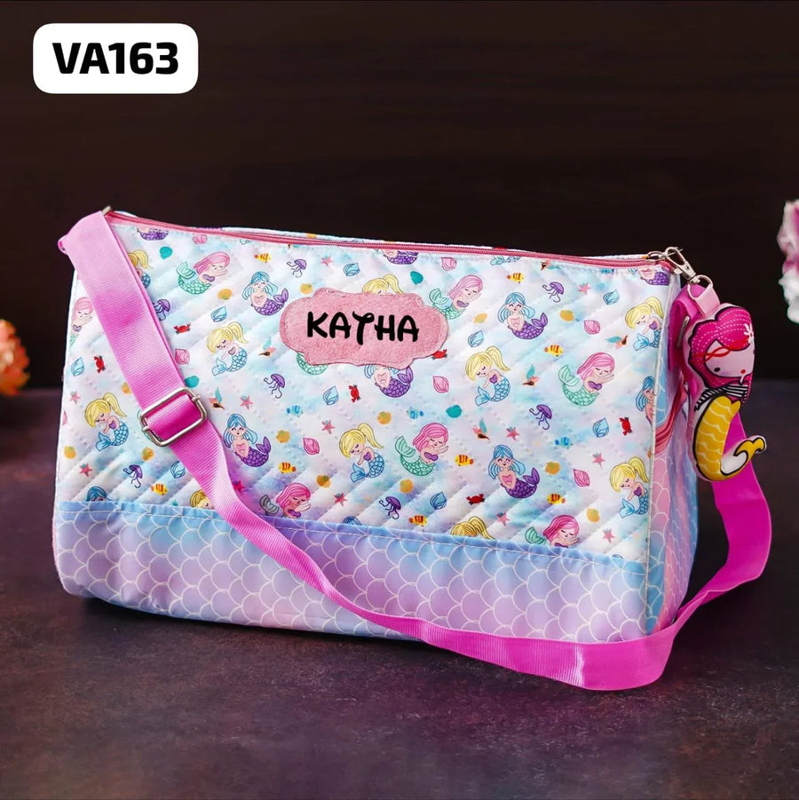 Your Gift Studio Mermaid Print Kids Customised Duffle Bag