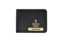 Personalized Couple's Combo : Premium Lady Wallet( Product 1 ) & Men's Wallet(Product 2) - Black