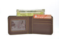 Nexon Leather Personalized Couple's Combo : Chained Sling Bag & Men's Wallet - Brown