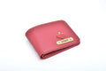 Personalised Leather Wallet + Pen & keychain Combo - Wine