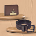 Perfect Vegan Leather Men's Wallet and Belt - Brown