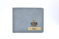 Personalised Genuine Leather Wallet + Pen & keychain Combo - Grey