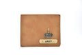 Personalised Genuine Leather Wallet + Pen & keychain Combo - Tan