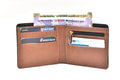 Classy Leather Customized Men's Wallet (Tan)