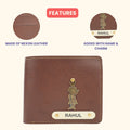 Nexon Leather Personalized Men's Wallet - Brown