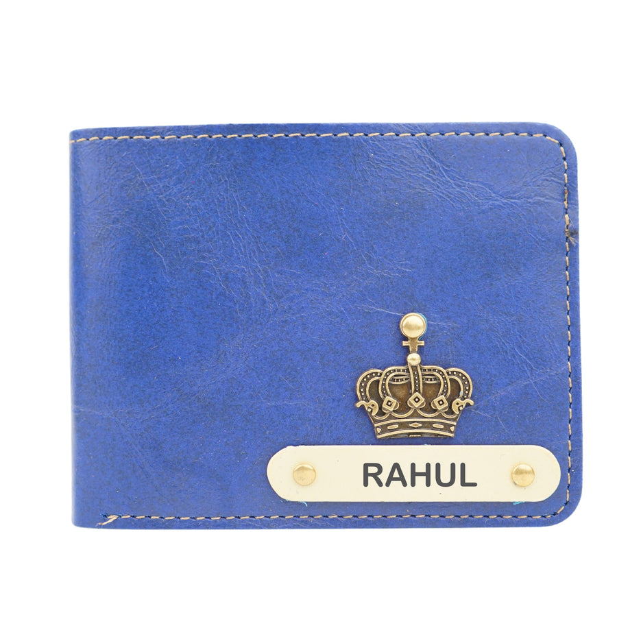 Nexon Leather Personalized Men's Wallet - Royal Blue