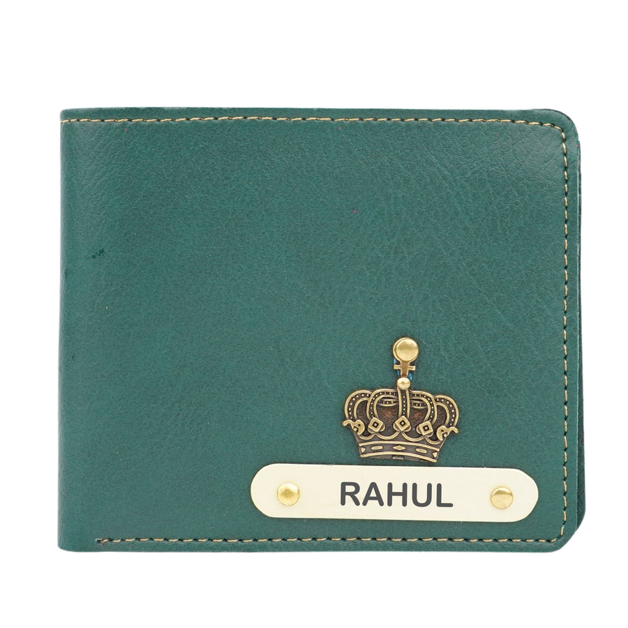 Nexon Leather Personalized Men's Wallet - Olive Green